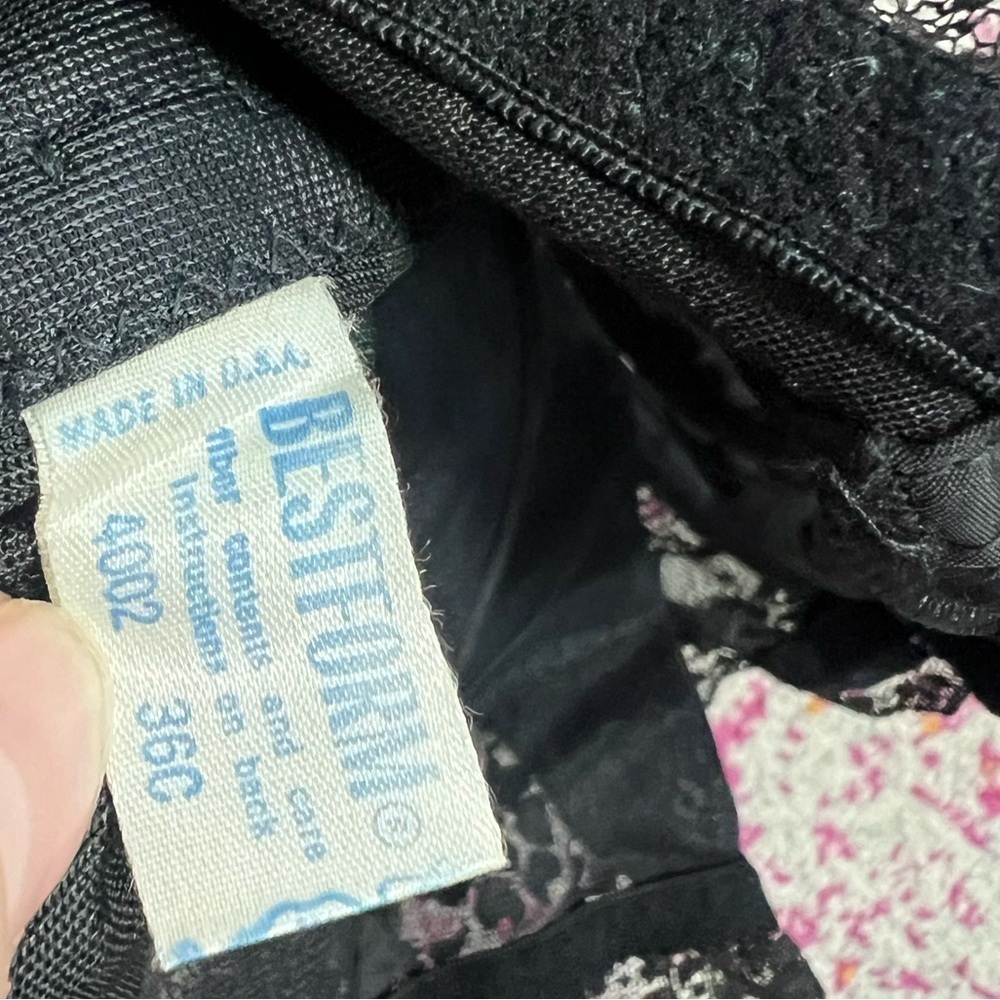 Vintage BestForm Lace Corset Black 36C - Picture 7 of 7